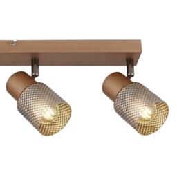 Netlighting Satella Ceiling Spotlight Bar Coffee Colored Matt 4x E14 in Brown - thumbnail 5