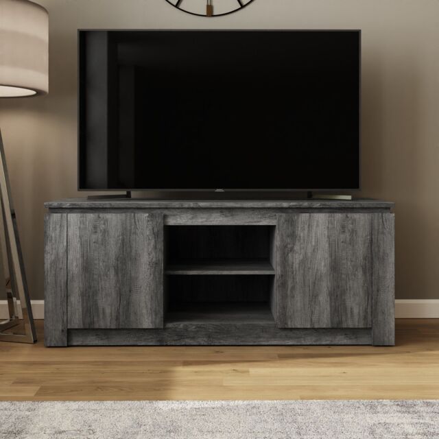 GFW Canyon Wide TV Unit in Charcoal - image 1