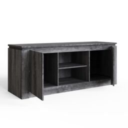GFW Canyon Wide TV Unit in Charcoal - thumbnail 3