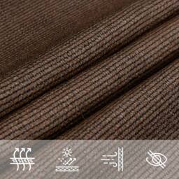 Berkfield Home Sunshade Sail 160 g/m ² Brown 2.5x3 m HDPE - thumbnail 7