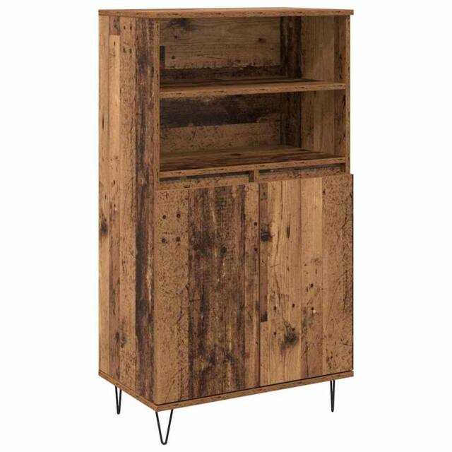 Berkfield Home Highboard with Shelf with Storage with Door Brown Engineered wood - image 1