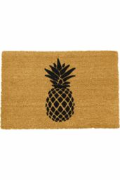 Artsy Mats Pineapple doormat - Regular 60x40cm in Black - Size: 40 cm x 60 cm - thumbnail 1