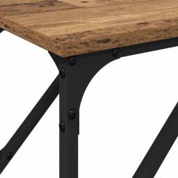 Berkfield Home Console Table Old Wood 200x29x75 cm Engineered Wood in Brown - Size: 200 x 29 x 75 cm - thumbnail 8