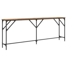 Berkfield Home Console Table Old Wood 200x29x75 cm Engineered Wood in Brown - Size: 200 x 29 x 75 cm - thumbnail 7