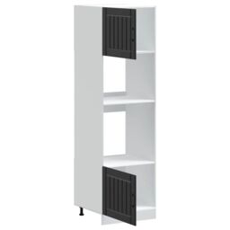 Berkfield Home Oven Cabinets 2 pcs Kalmar Black Engineered Wood - thumbnail 5