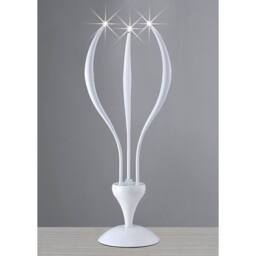 Netlighting Llamas Table Lamp 3 Light G4 Gloss White NOT LEDCFL Compatible - thumbnail 2