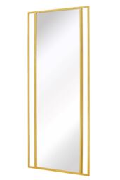 "MirrorOutlet Gold Modern Wall & Leaner Garden Mirror 71""x 31"" 180x80cm - Size: 1 Pack" - thumbnail 4