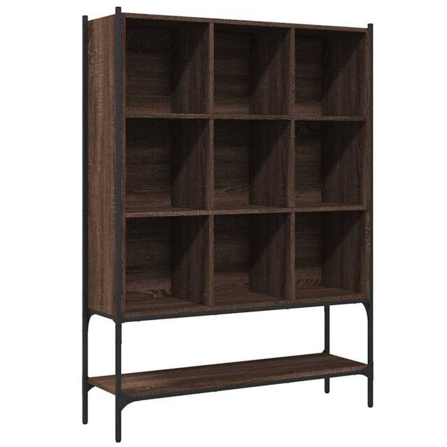 Berkfield Home Bookcase Brown Oak 102x30x141.5 cm Engineered Wood - image 1