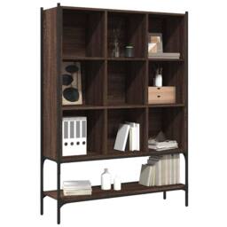 Berkfield Home Bookcase Brown Oak 102x30x141.5 cm Engineered Wood - thumbnail 4