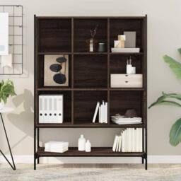 Berkfield Home Bookcase Brown Oak 102x30x141.5 cm Engineered Wood - thumbnail 3