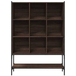 Berkfield Home Bookcase Brown Oak 102x30x141.5 cm Engineered Wood - thumbnail 5
