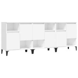 Berkfield Home Sideboards 3 pcs White 60x35x70 cm Engineered Wood - Size: 60 x 35 x 70 cm - thumbnail 3