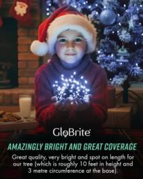 Globrite Blue White Fairy Lights 50m 500LED String Lights for Indoor & Outdoor Decoration - thumbnail 8