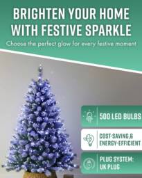 Globrite Blue White Fairy Lights 50m 500LED String Lights for Indoor & Outdoor Decoration - thumbnail 2