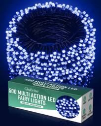 Globrite Blue White Fairy Lights 50m 500LED String Lights for Indoor & Outdoor Decoration
