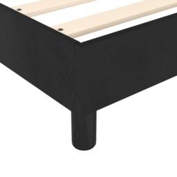 Berkfield Home Box Spring Bed Frame Black 135x190 cm Double Velvet - thumbnail 7