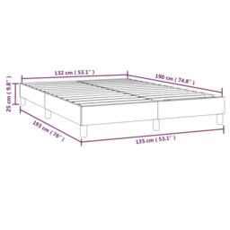 Berkfield Home Box Spring Bed Frame Black 135x190 cm Double Velvet - thumbnail 9