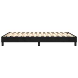 Berkfield Home Box Spring Bed Frame Black 135x190 cm Double Velvet - thumbnail 6