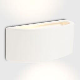 ValueLights Planter Glaze Pair of White Indoor Wall Lights - thumbnail 3