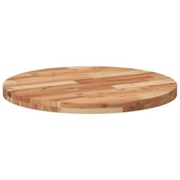Berkfield Home Table Top Round √ò70x4 cm Solid Wood Acacia in Brown - Size: 70x4 cm - thumbnail 5