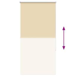 Berkfield Home Roller Blind Blackout Beige 65x175 cm Fabric Width 60.7 cm Polyester - thumbnail 9
