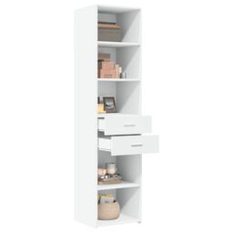 Berkfield Home Highboard White 45x42.5x185 cm Engineered Wood - thumbnail 3