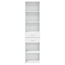 Berkfield Home Highboard White 45x42.5x185 cm Engineered Wood - thumbnail 4