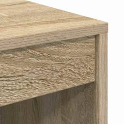 Berkfield Home Modern Writing Desk Sonoma Oak Engineered Wood 90 x 40 x 76 cm in Light Tan - thumbnail 8