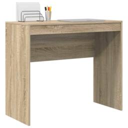 Berkfield Home Modern Writing Desk Sonoma Oak Engineered Wood 90 x 40 x 76 cm in Light Tan