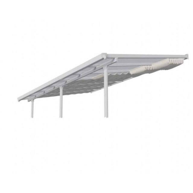 Palram Patio Cover Roof Blinds 3 x 4.25 - L290 x W54 cm - White - image 1