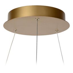 Lucide 'VIDAL' Dimmable Adjustable Stylish Indoor Modern LED Pendant Light in Gold - thumbnail 5