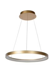 Lucide 'VIDAL' Dimmable Adjustable Stylish Indoor Modern LED Pendant Light in Gold - thumbnail 2