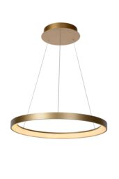 Lucide 'VIDAL' Dimmable Adjustable Stylish Indoor Modern LED Pendant Light in Gold - thumbnail 1