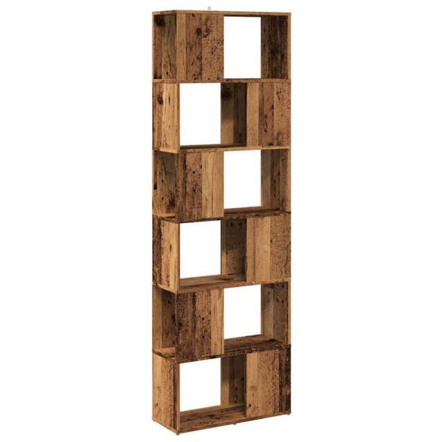 Berkfield Home Book Cabinet/Room Divider Old Wood 60x24x186 cm in Brown - Size: 60 x 24 x 186 cm - image 1