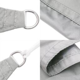 Berkfield Home Sun Shade Sail Light Grey 6x3 m 100% Polyester Oxford - thumbnail 6