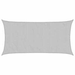 Berkfield Home Sun Shade Sail Light Grey 6x3 m 100% Polyester Oxford - thumbnail 2