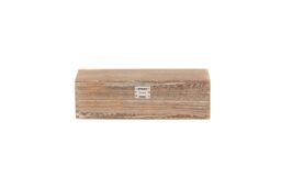 Red Hamper Single Bottle Oak Effect Wooden Box in Brown - thumbnail 3