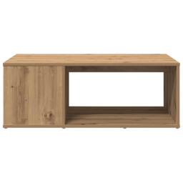 Berkfield Home Coffee Table Artisan Oak 90x67x33 cm Engineered Wood in Brown - Size: 90 x 67 x 33 cm - thumbnail 4