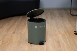 simpa 5L Slim Soft-Closing Pedal Dustbin in Green - thumbnail 2
