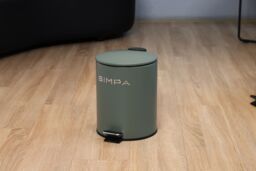 simpa 5L Slim Soft-Closing Pedal Dustbin in Green - thumbnail 4