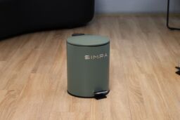 simpa 5L Slim Soft-Closing Pedal Dustbin in Green - thumbnail 3