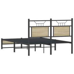 Berkfield Home Decorative Bed Frame without Mattress Sonoma Oak 120x200 cm Engin in Brown - Size: Small Double - thumbnail 8