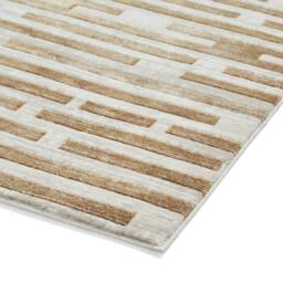 The Rug Shop UK Beige Modern Abstract Striped Easy to Clean Area Rug - Size: 200 cm x 290 cm - thumbnail 7