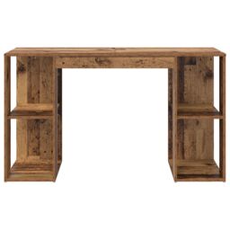 Berkfield Home Brown Writing Desk Old Wood Solid Reclaimed Wood Standard - thumbnail 4