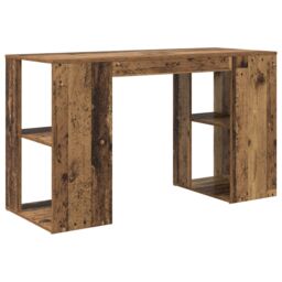 Berkfield Home Brown Writing Desk Old Wood Solid Reclaimed Wood Standard - thumbnail 6