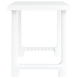 Berkfield Home Camping Table White 79x56x64 cm PP Wooden Look - Size: 79 x 56 x 64 cm - thumbnail 4