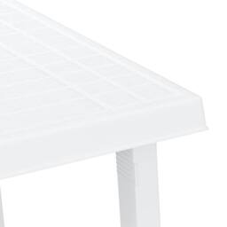 Berkfield Home Camping Table White 79x56x64 cm PP Wooden Look - Size: 79 x 56 x 64 cm - thumbnail 5