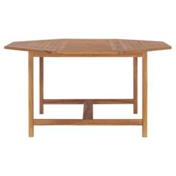 Berkfield Home Garden Table 150x150x75 cm Solid Teak Wood in Brown - Size: 150 x 150 x 75 cm - thumbnail 3