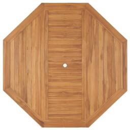 Berkfield Home Garden Table 150x150x75 cm Solid Teak Wood in Brown - Size: 150 x 150 x 75 cm - thumbnail 4