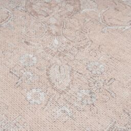 Kukoon Washable Runner Rug Beige Vintage Long Hallway Carpet Mat 60cm x 240cm - Size: 60 cm x 240 cm - thumbnail 5